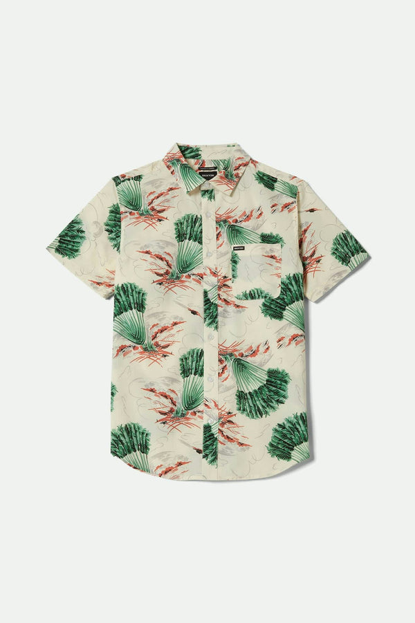 brixton Charter Print Shirt Vintage Palm Print