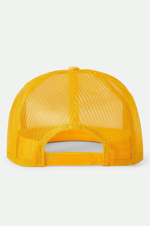 Brixton Collins Trucker Hat Yellow/White/Yellow