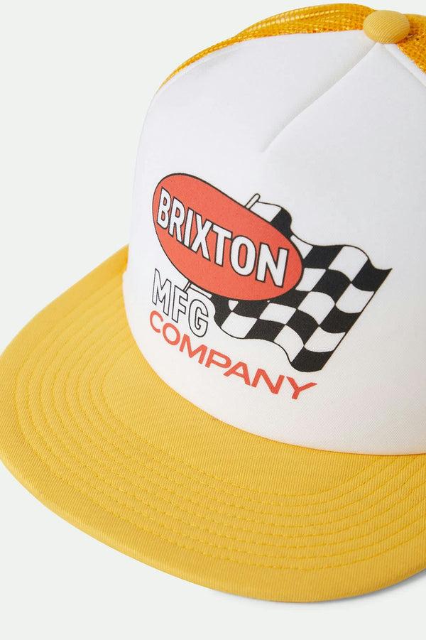 Brixton Collins Trucker Hat Yellow/White/Yellow