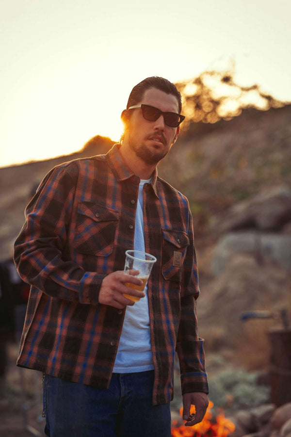 Brixton Coors Colt Flannel Black/Brown