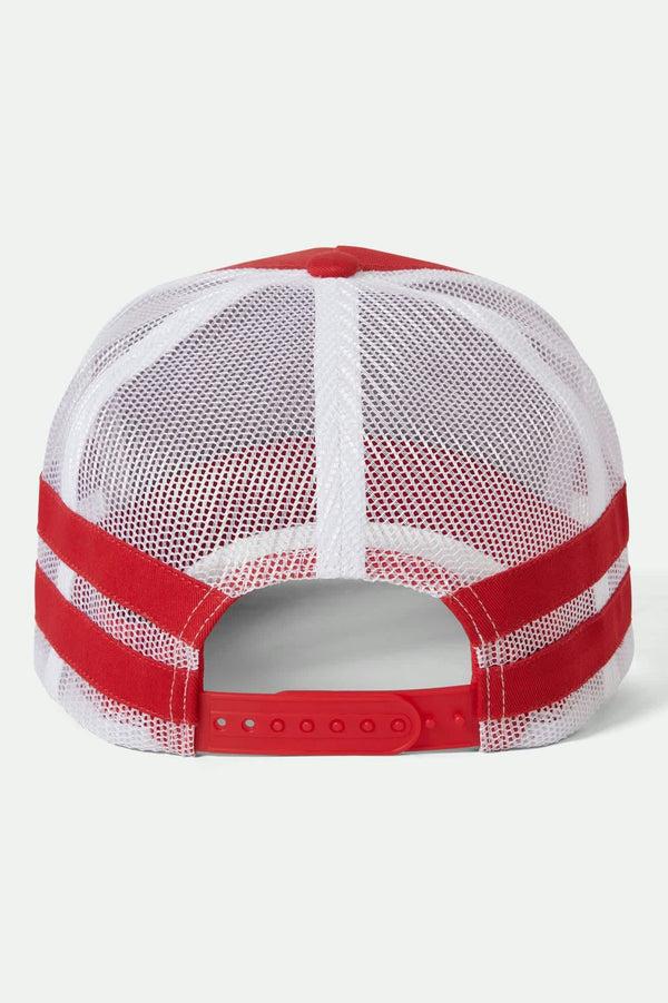 Brixton Copley Netplus Trucker Hat Red/White