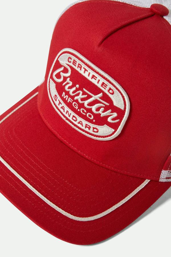 Brixton Copley Netplus Trucker Hat Red/White