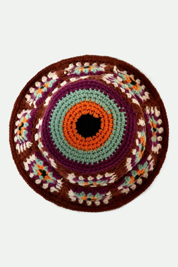 Brixton Crochet Knit Bucket Hat Multi Color