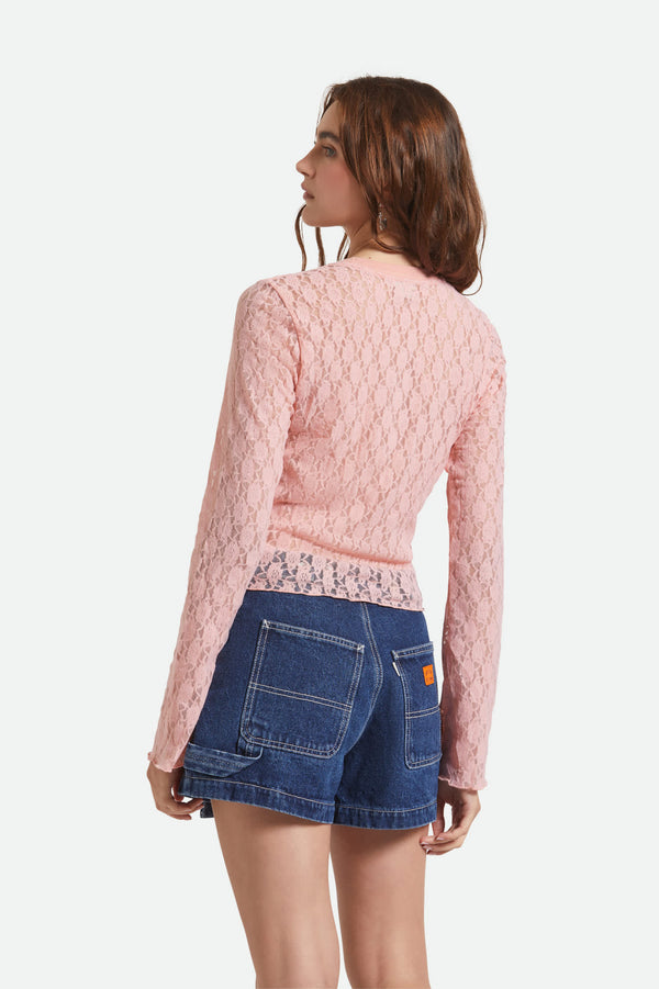 Brixton Dolly Slim Knit T-Shirt Mellow Rose