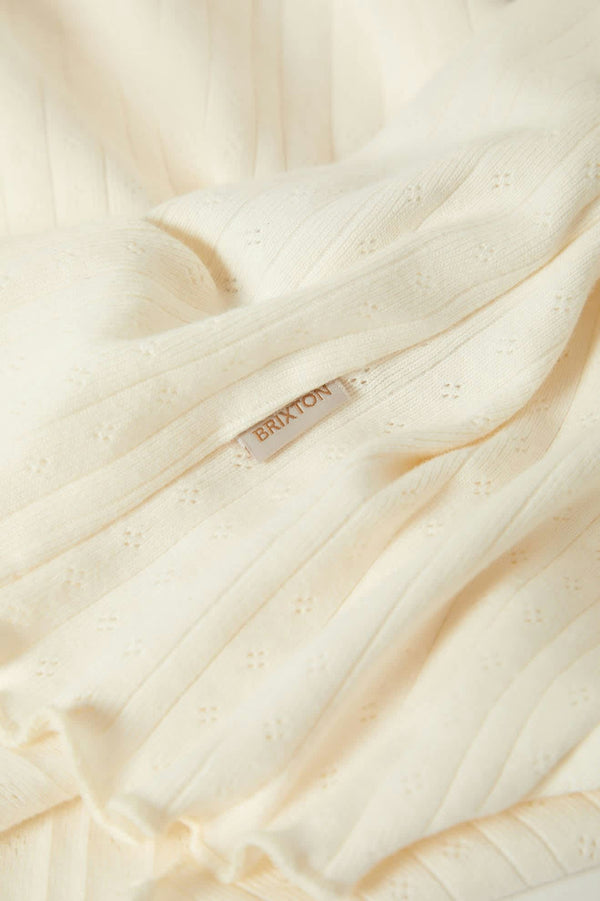 Brixton Dolly Slim Knit T-Shirt Off White