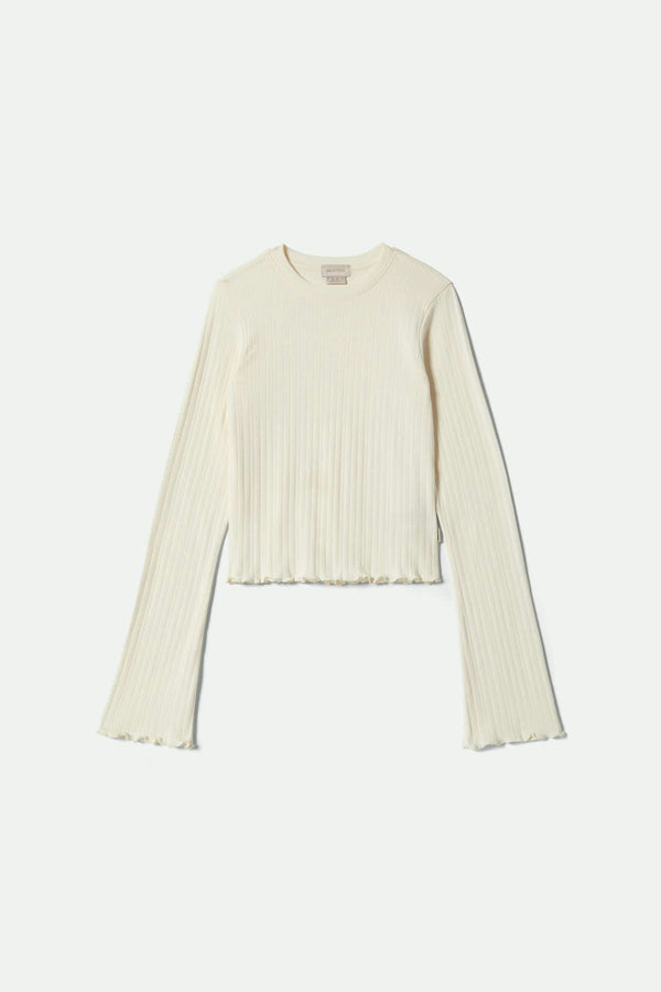 brixton Dolly Slim Knit T-Shirt Off White