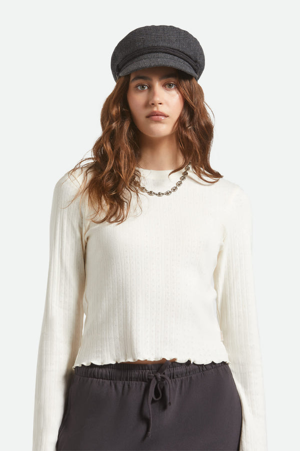 Brixton Fiddler Fisherman Cap Grey Shadow Plaid