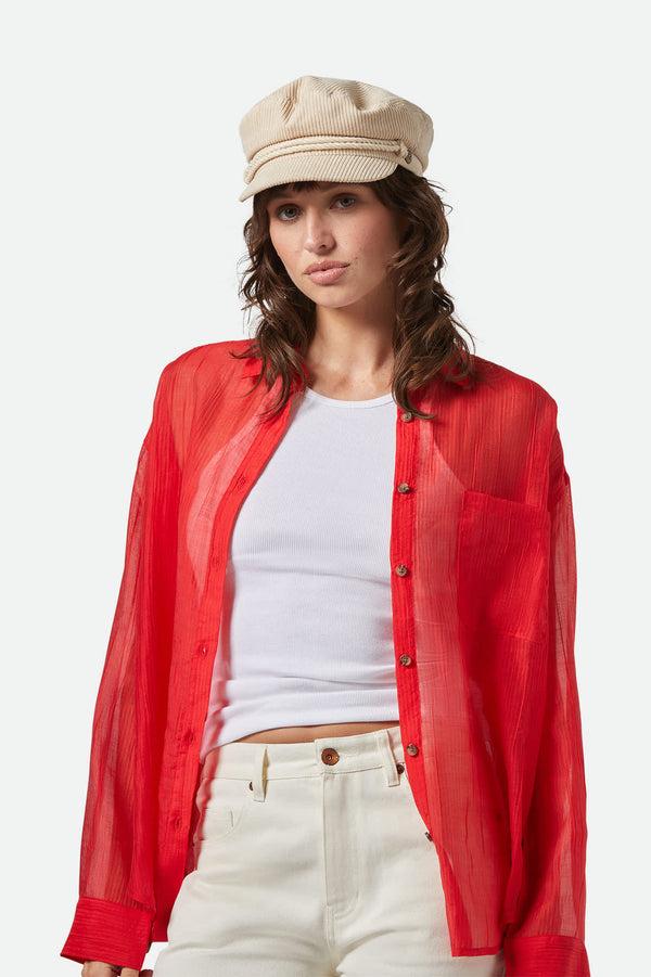 Brixton Fiddler Fisherman Cap Macadamia Cord