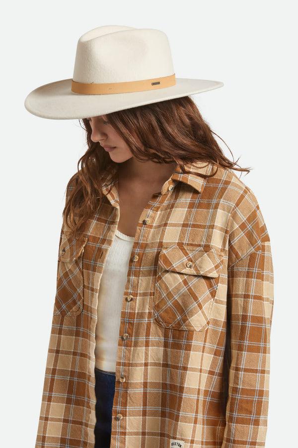 Brixton Harper Felt Hat Dove/Natural