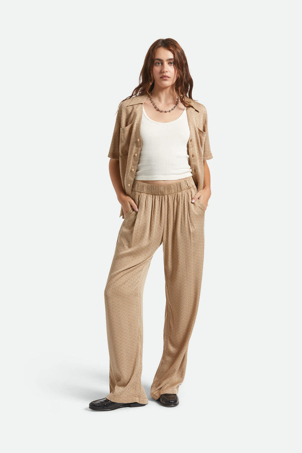 Brixton Hudson Lounge Pant Washed Copper/Whitecap