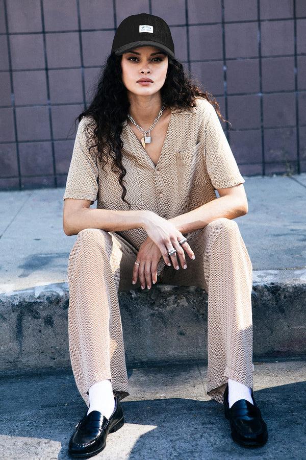 Brixton Hudson Lounge Pant Washed Copper/Whitecap