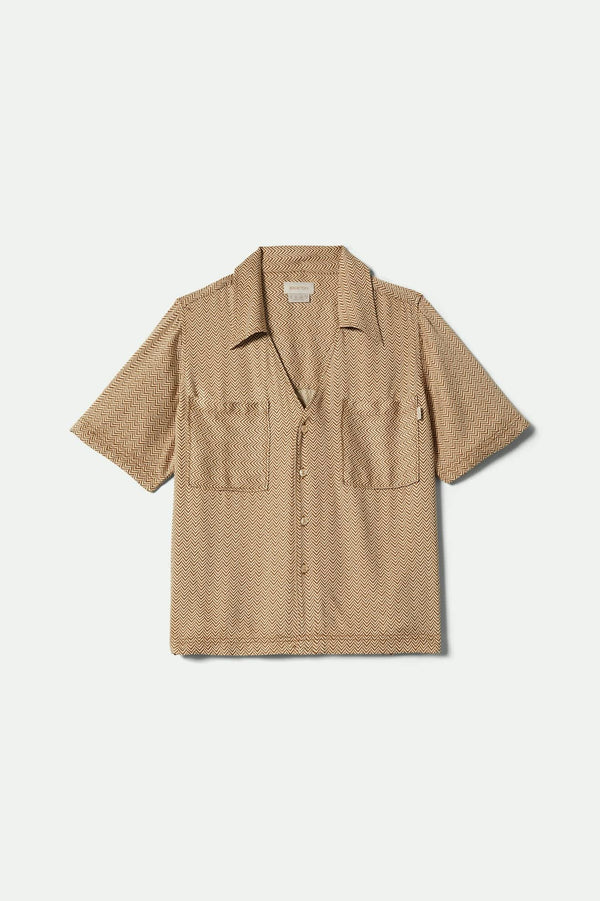 Brixton Hudson Lounge Shirt Washed Copper/Whitecap