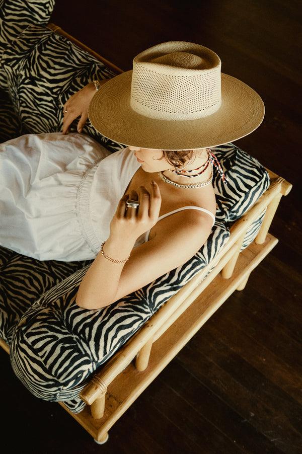 Brixton Jo Panama Straw Rancher Hat Catalina Sand