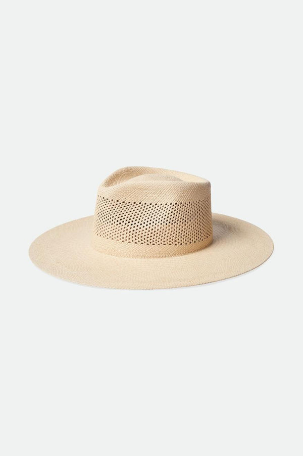 brixton Jo Panama Straw Rancher Hat Catalina Sand