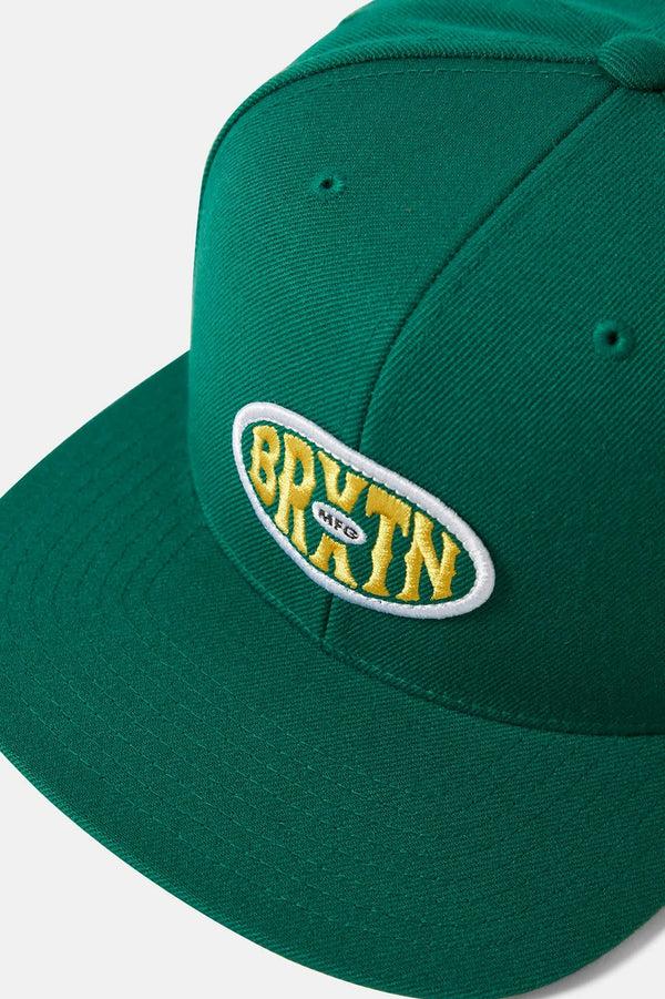 Brixton Largo Snapback Deep Emerald