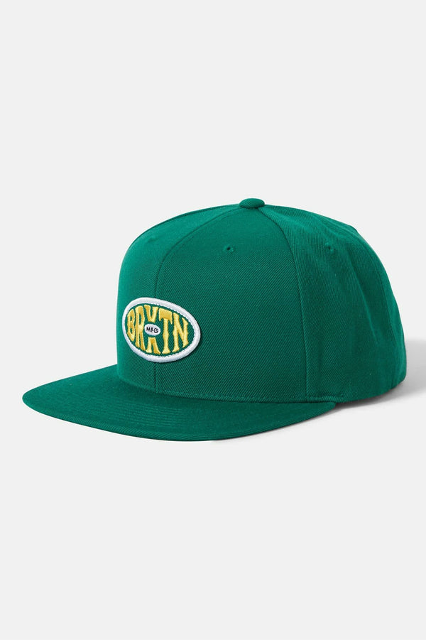 brixton Largo Snapback Deep Emerald
