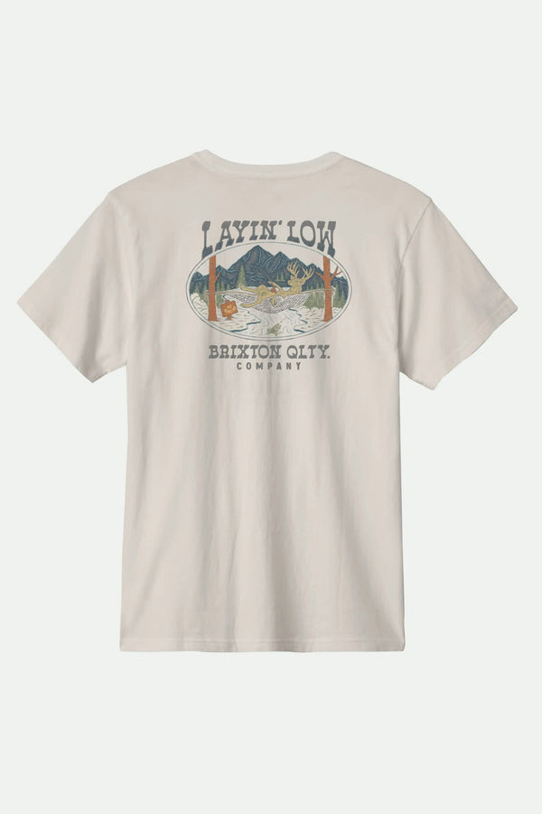 brixton Layin' Low Standard T-Shirt Cream