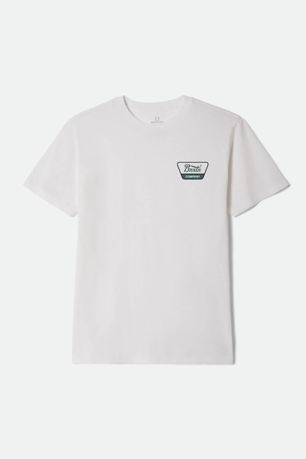 Brixton Linwood Standard T-Shirt White/Night Sage
