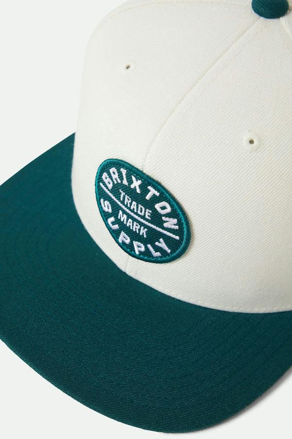 Brixton Oath Iii Snapback Off White/Night Sage