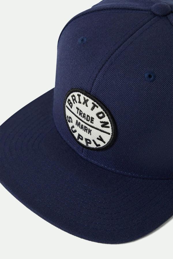 Brixton Oath III Snapback Washed Navy/White/Black