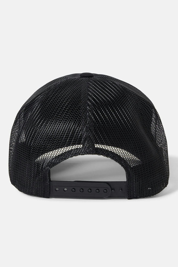 Brixton Phillips Netplus Trucker Hat Black/Black