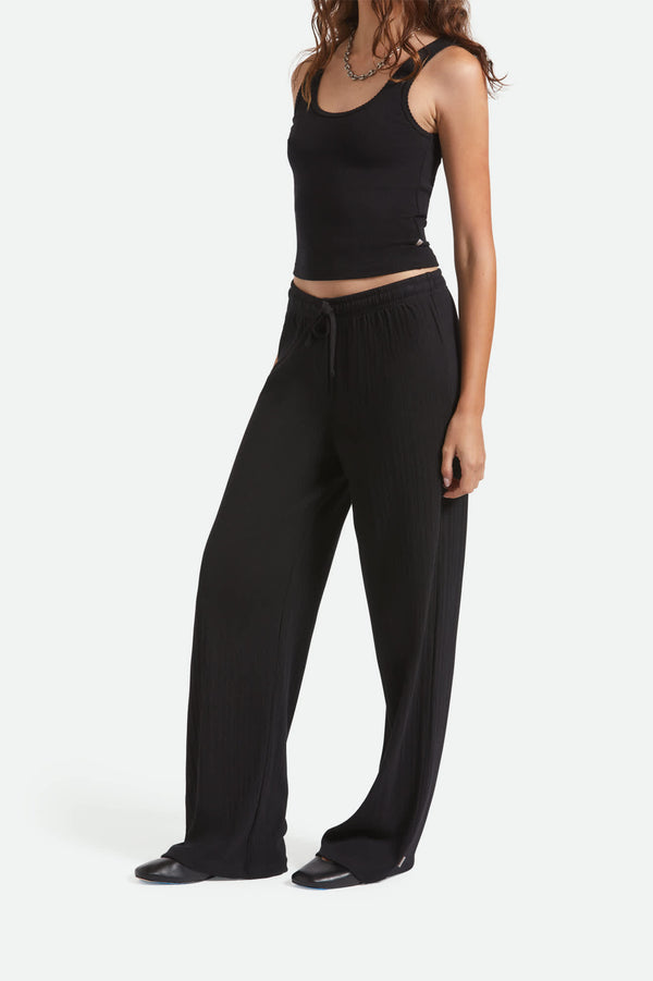 Brixton Pointelle Lounge Pant Black