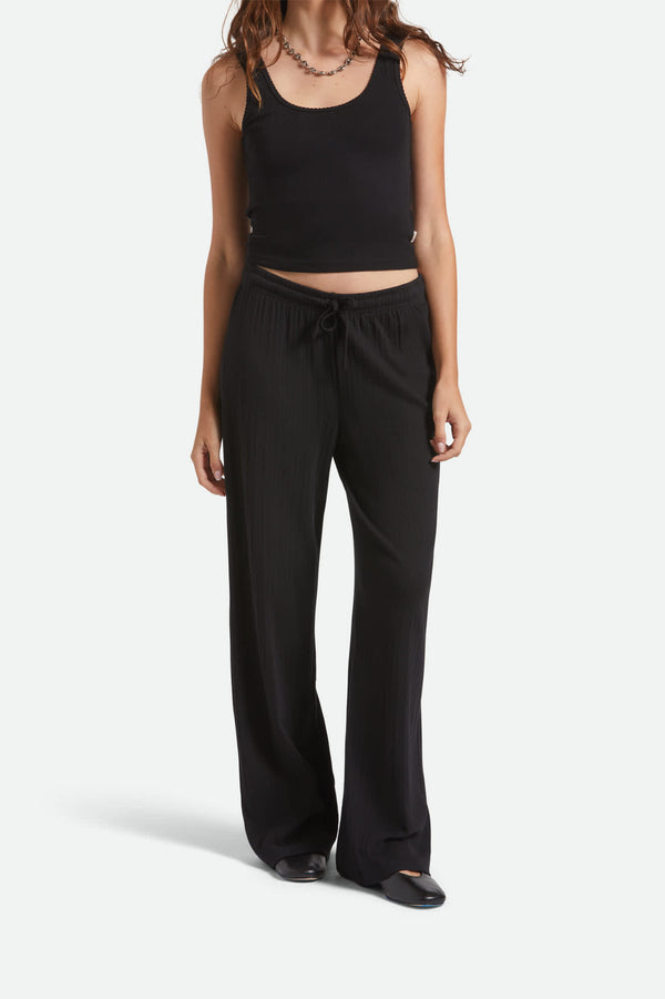 brixton Pointelle Lounge Pant Black