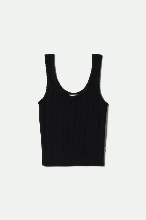 Brixton Pointelle Slim Fit Tank Black