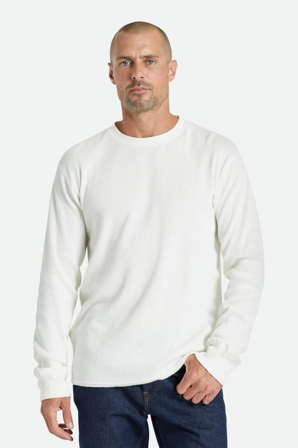 Brixton Reserve Thermal Tee Off White