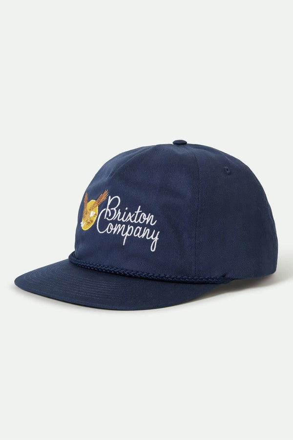 brixton Soar Snapback Washed Navy