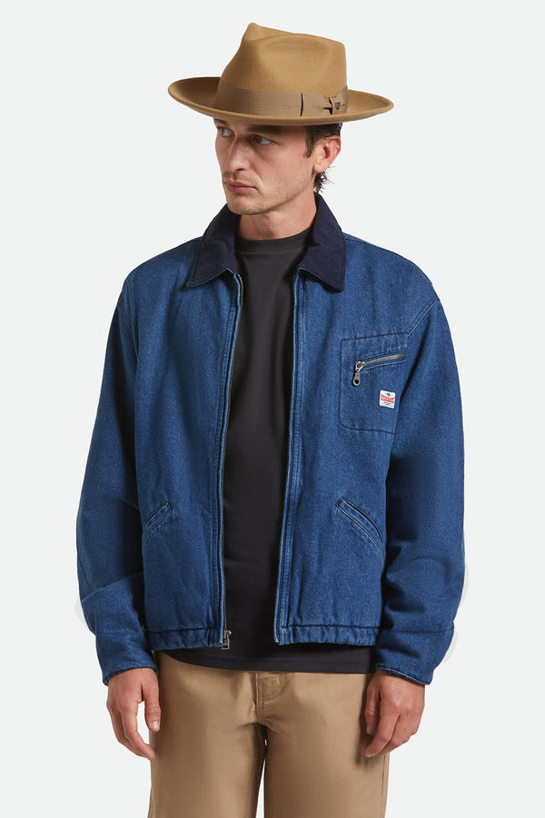 Brixton Swindle Convertabrim Fedora Antique Bronze