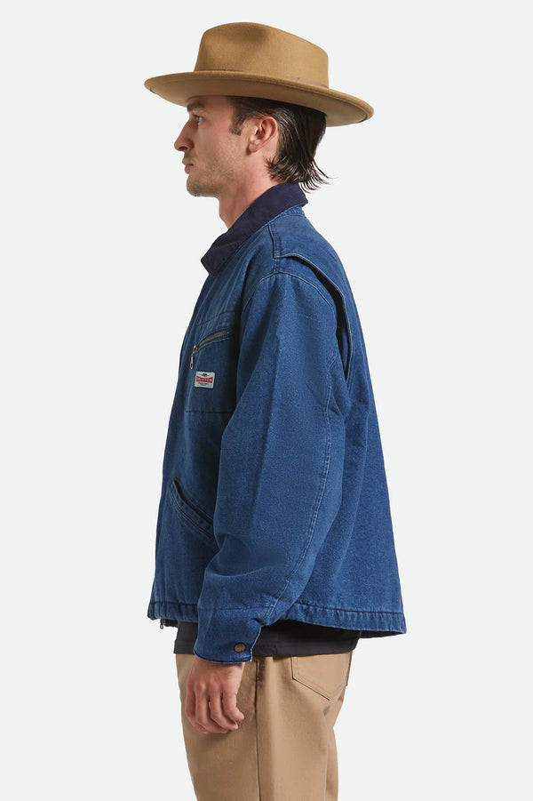 Brixton Swindle Convertabrim Fedora Antique Bronze