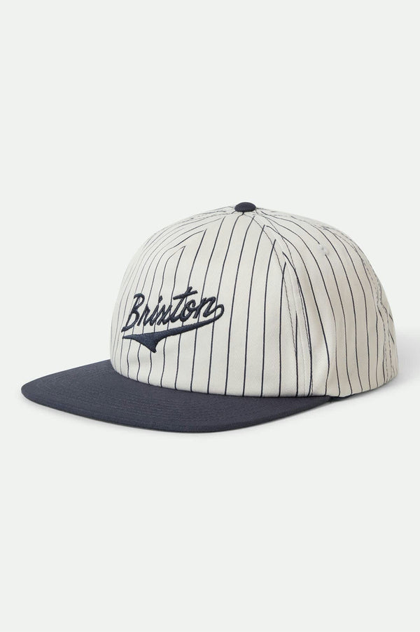brixton The League Snapback Washed Navy/Off White