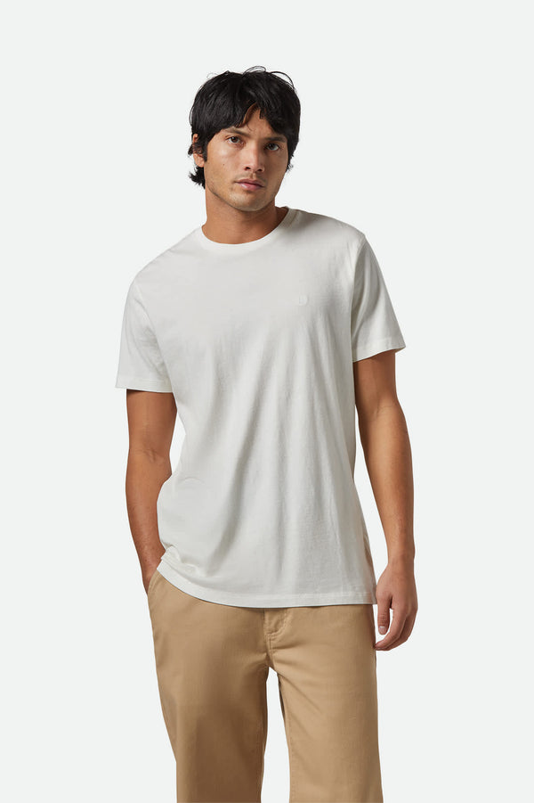 Brixton Vintage Reserve T-Shirt Off White Sol Wash