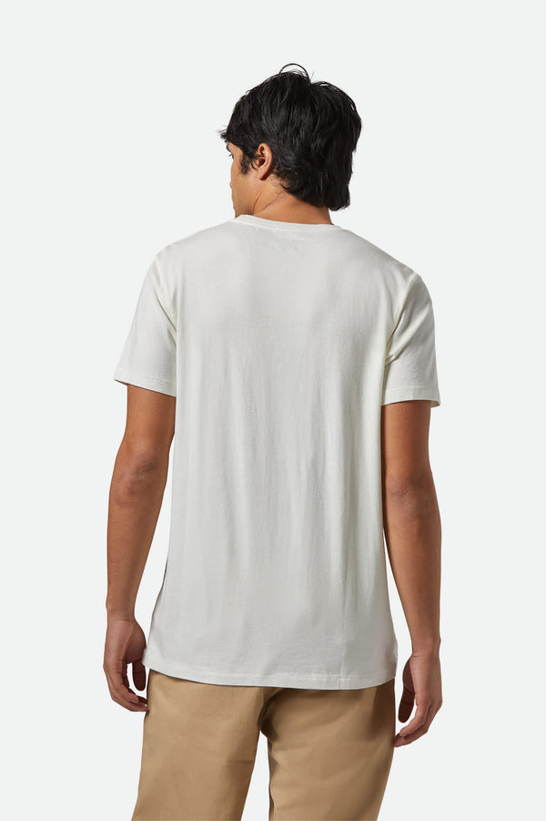 Brixton Vintage Reserve T-Shirt Off White Sol Wash