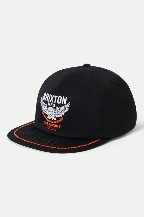 brixton Waller Snapback Black