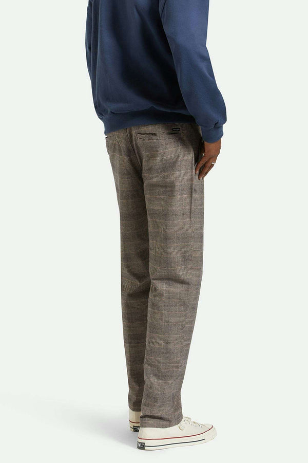Brixton Broadway Houndstooth E-waist Relaxed Pant Brown/Cream Houndstooth