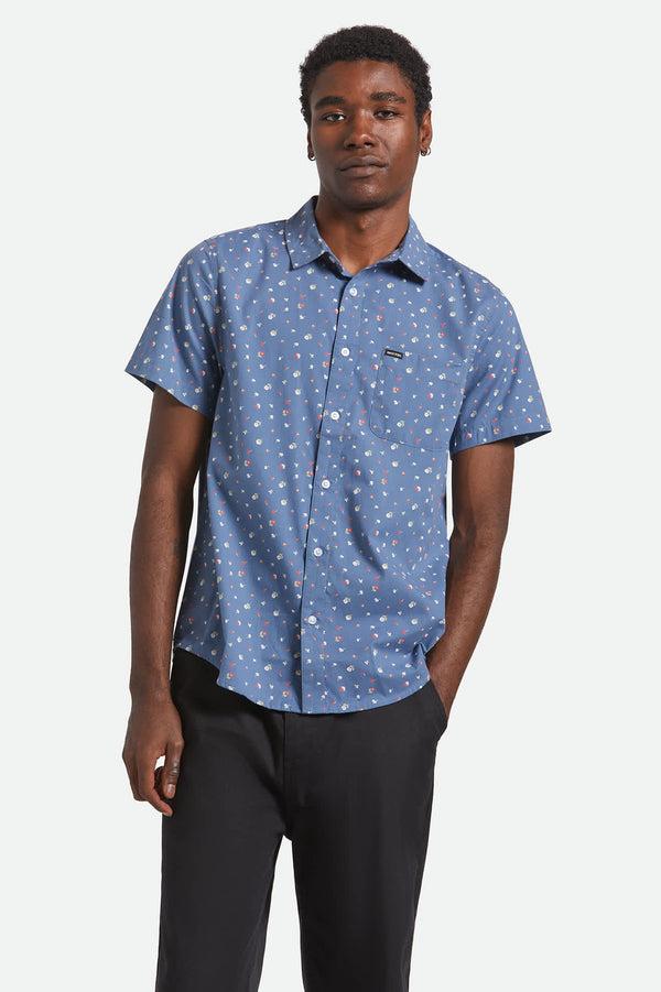 Brixton Charter Print Shirt Bering Sea/Micro Floral