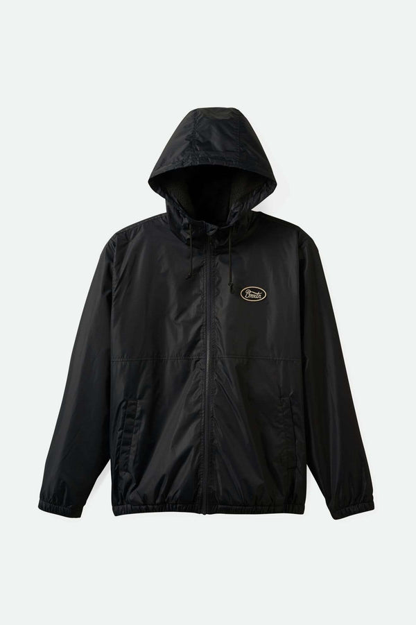 brixton Claxton Parsons Arctic Fleece Lined Jacket Black