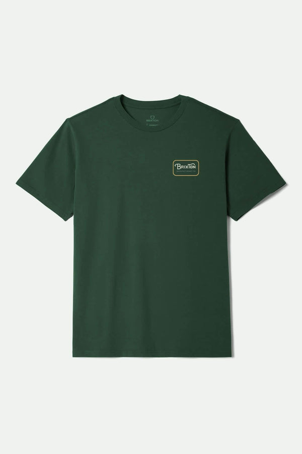 Brixton Grade Standard T-Shirt Forest Green/Stone/Washed Copper