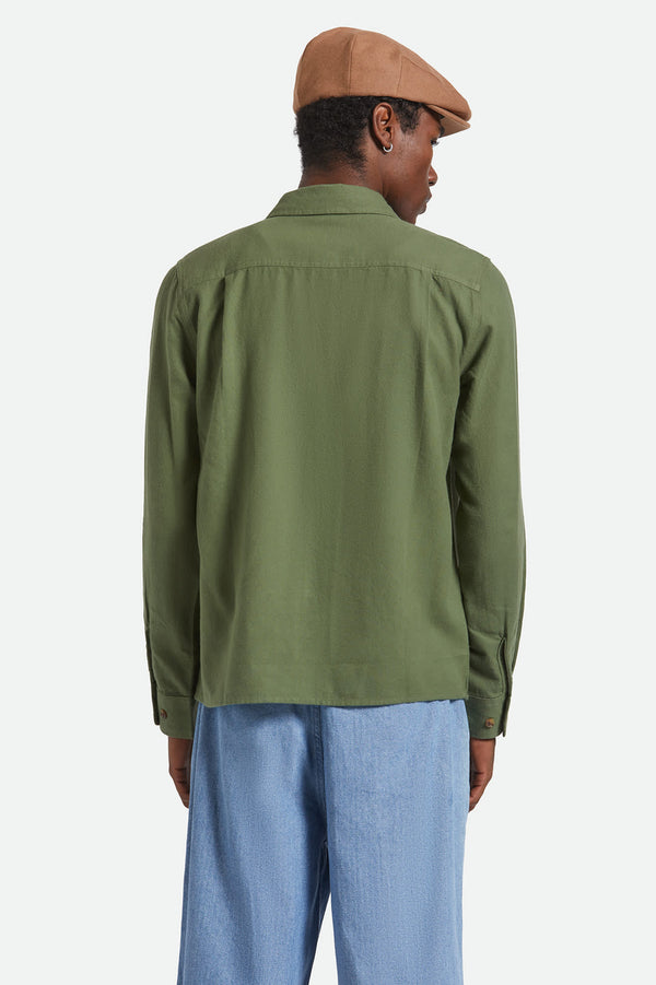 Brixton Hasting Lightweight Ultra Soft Flannel Wild Green