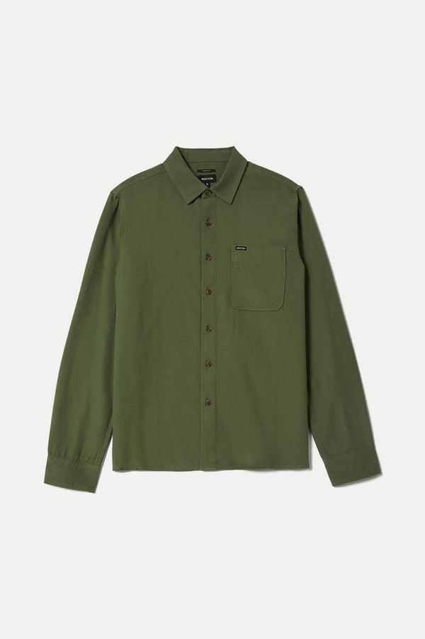 brixton Hasting Lightweight Ultra Soft Flannel Wild Green