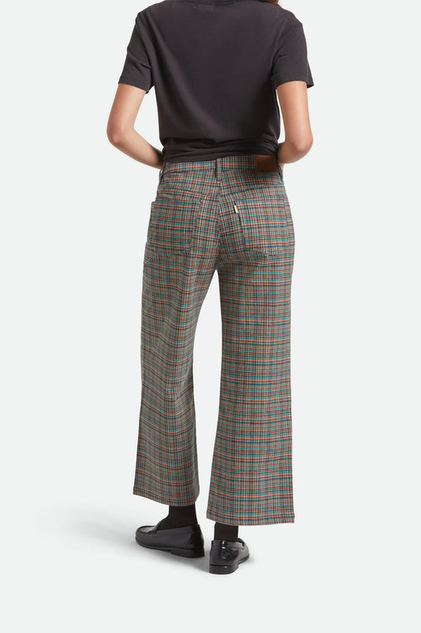 Brixton Margo Cropped 5-Pocket Pant Multi Stripe/Plaid
