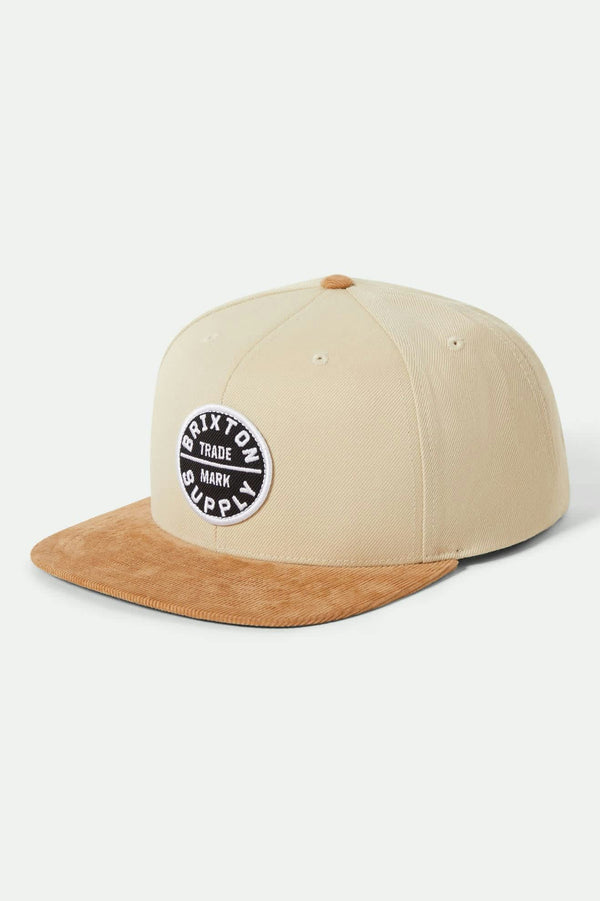 brixton Oath Iii Snapback Sand/Light Brown Corduroy