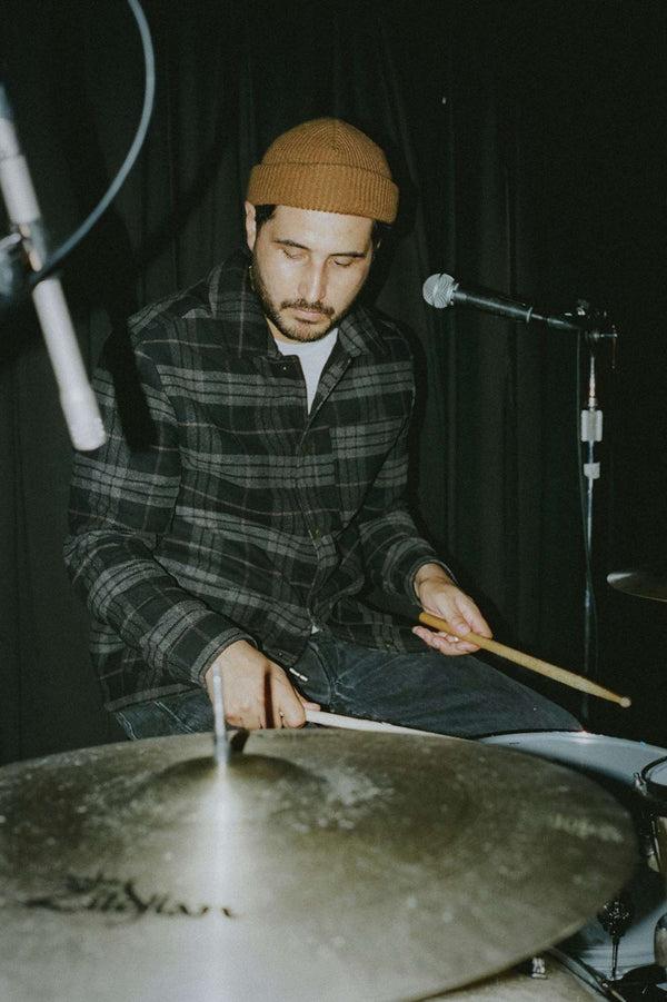 Brixton Shop Menswear Chore Coat Black/Charcoal Plaid