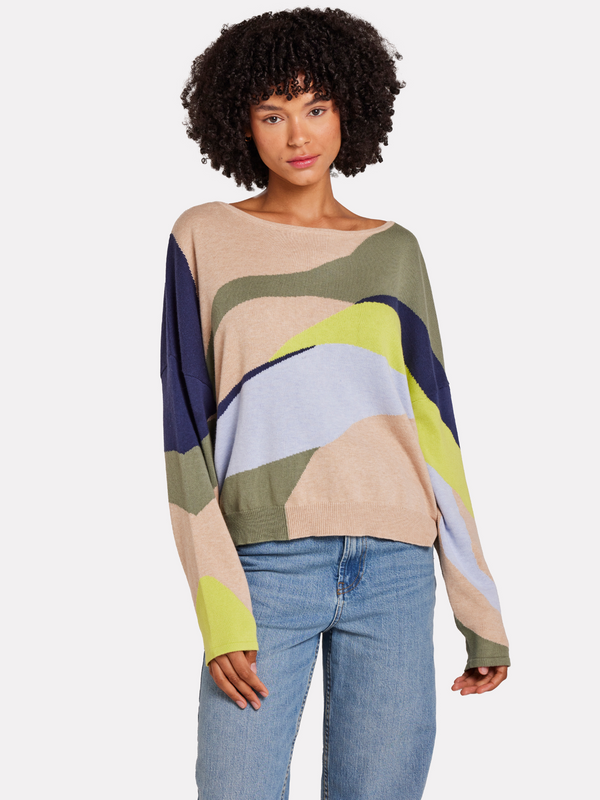 Brodie Abstract Reversible Jumper CREMA