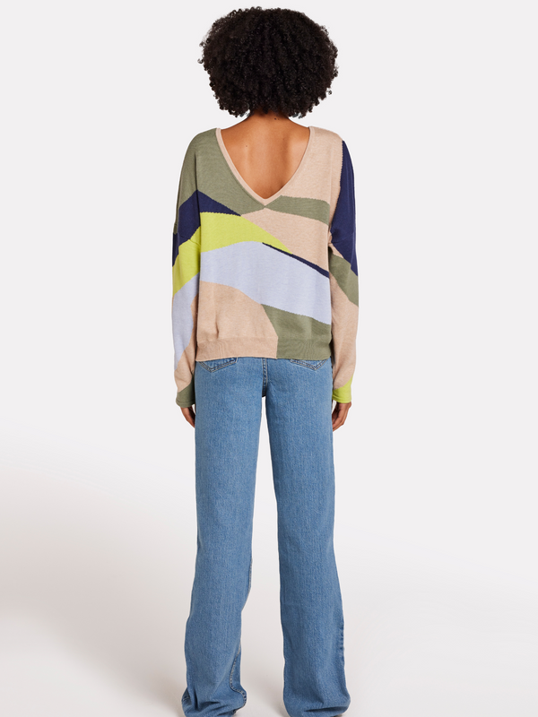 Brodie Abstract Reversible Jumper CREMA