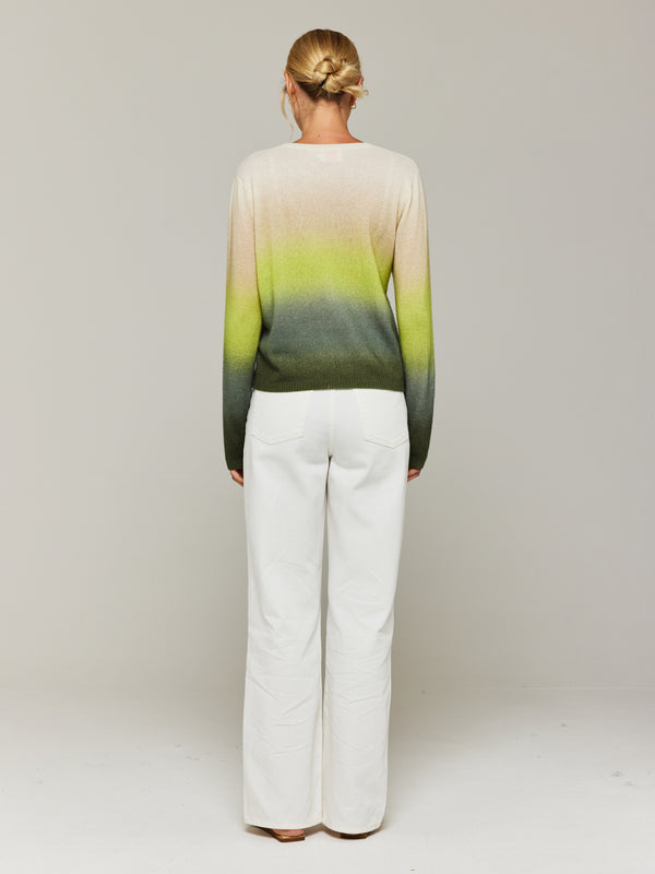 Brodie Bali Ombre Cashmere Crew Neck