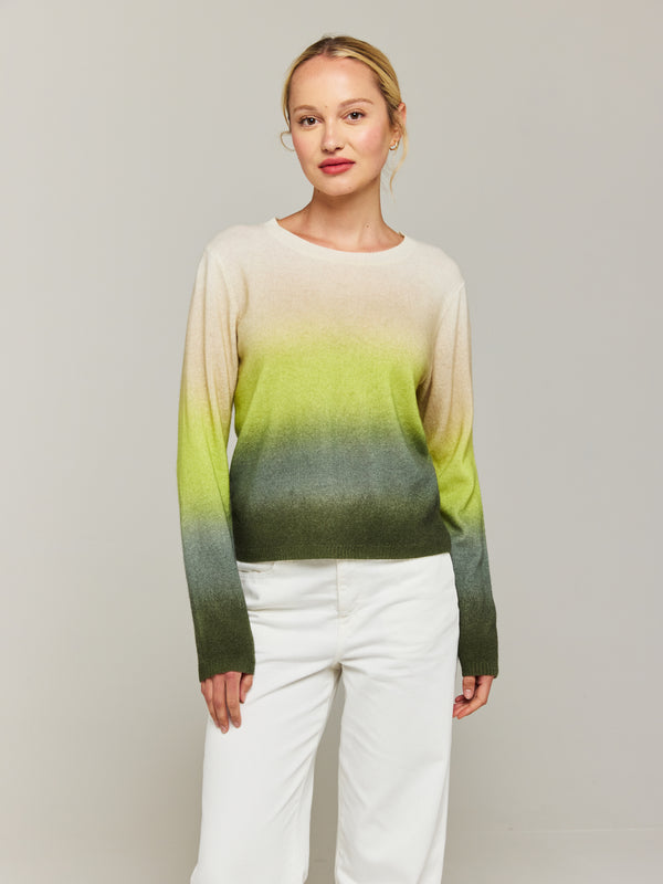 Brodie Bali Ombre Cashmere Crew Neck