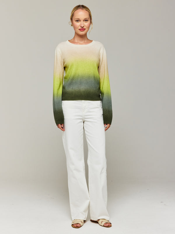 brodie Bali Ombre Cashmere Crew Neck